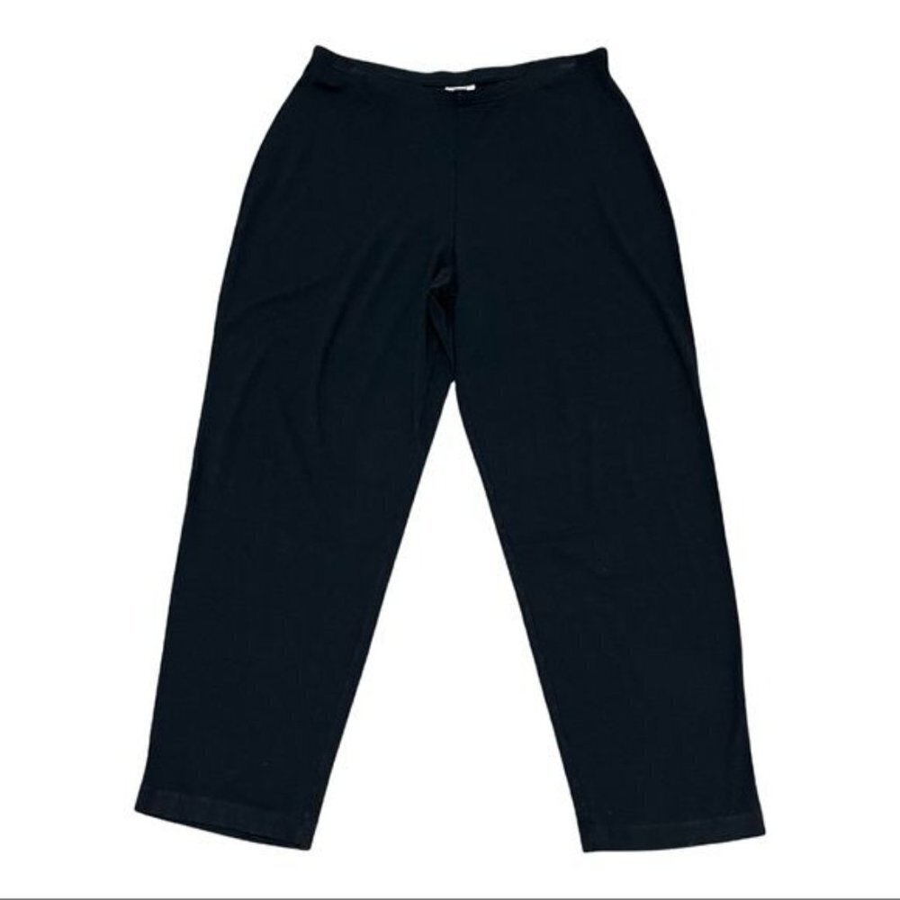 J. Jill Black Casual Lightweight Cropped Pants Size LP